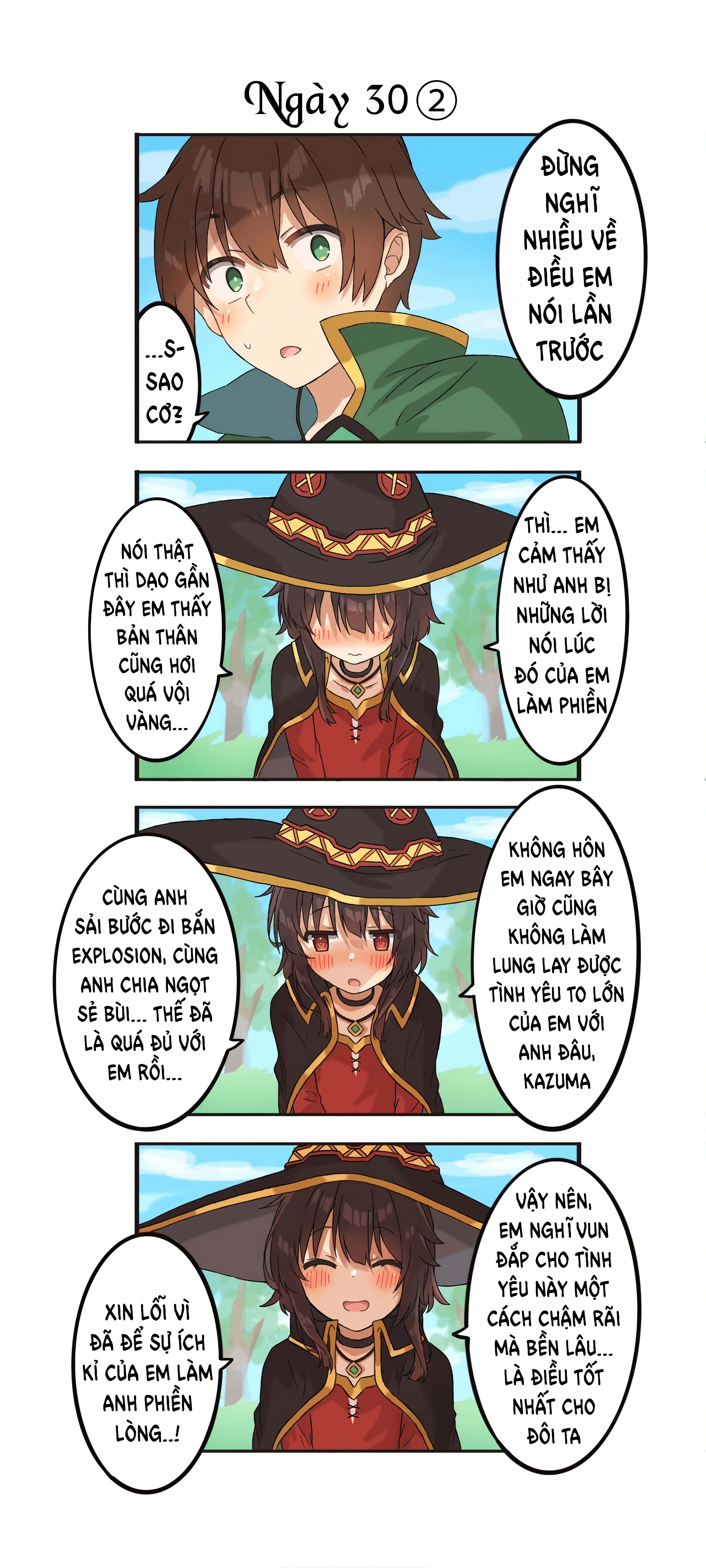 100 Ngày Trước Khi Cưới Của Kazuma Và Megumin Chapter 30 - Next Chapter 31