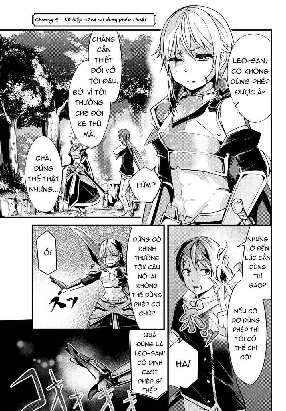 a story about treating a female knight who has never been treated as a woman chapter 4: nữ hiệp sĩ và sử dụng phép thuật - Trang 2