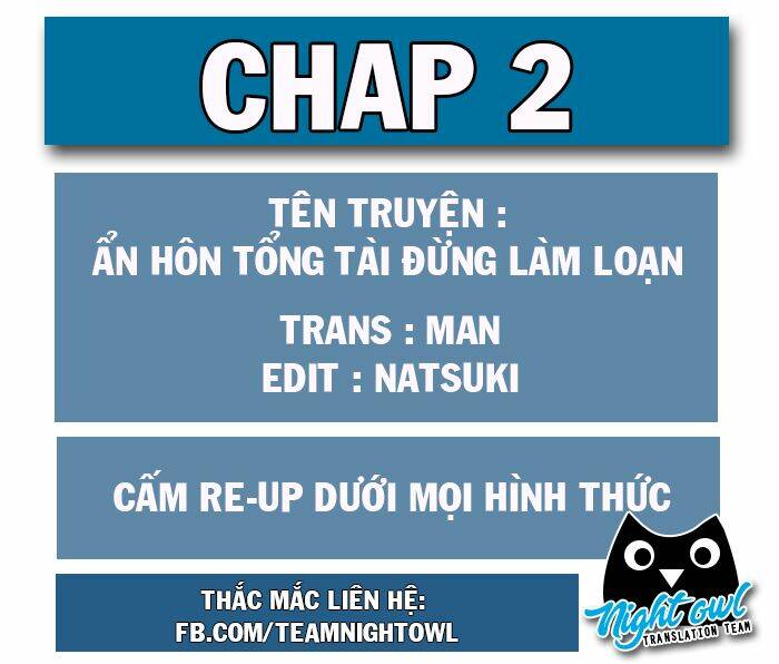 Ẩn Hôn Tổng Tài Đừng Làm Loạn Chapter 2 - Trang 2