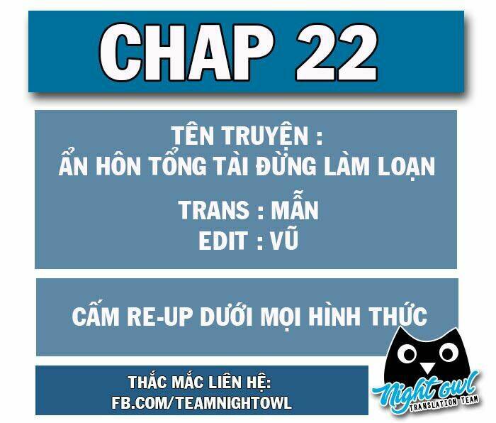 Ẩn Hôn Tổng Tài Đừng Làm Loạn Chapter 22 - Trang 2