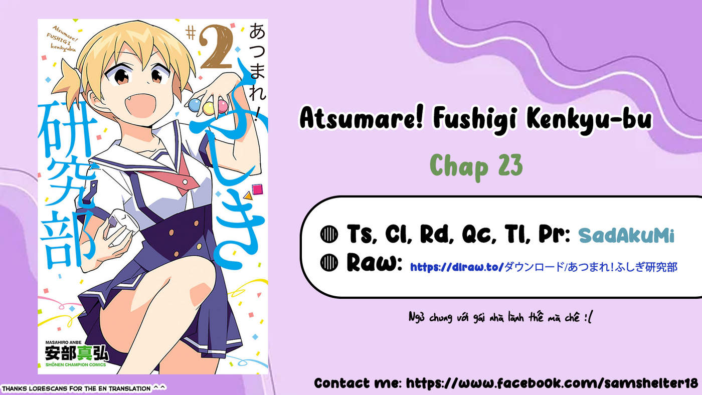 Atsumare! Fushigi Kenkyuu-bu Chapter 23 - Trang 2