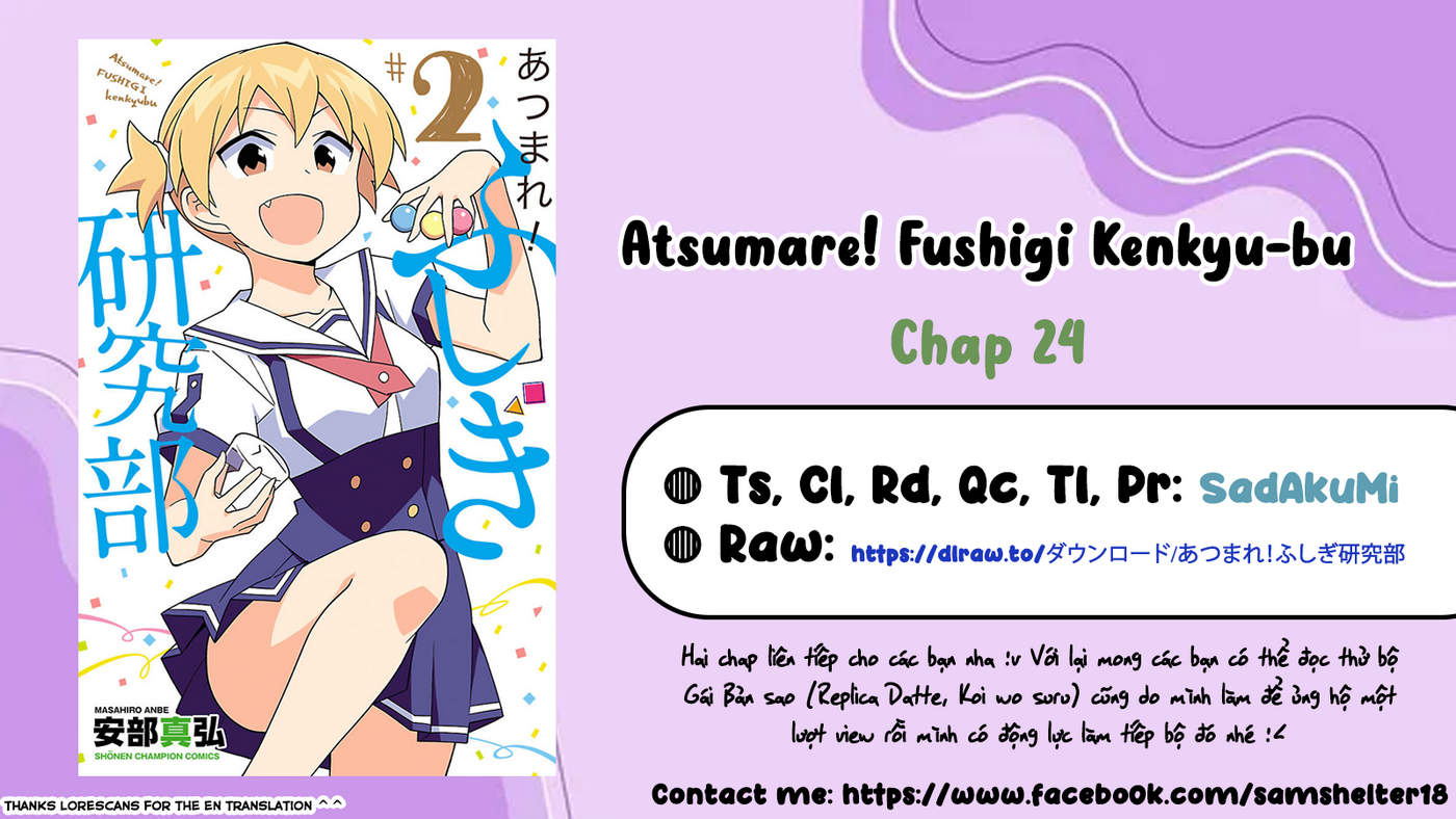 Atsumare! Fushigi Kenkyuu-bu Chapter 24 - Trang 2