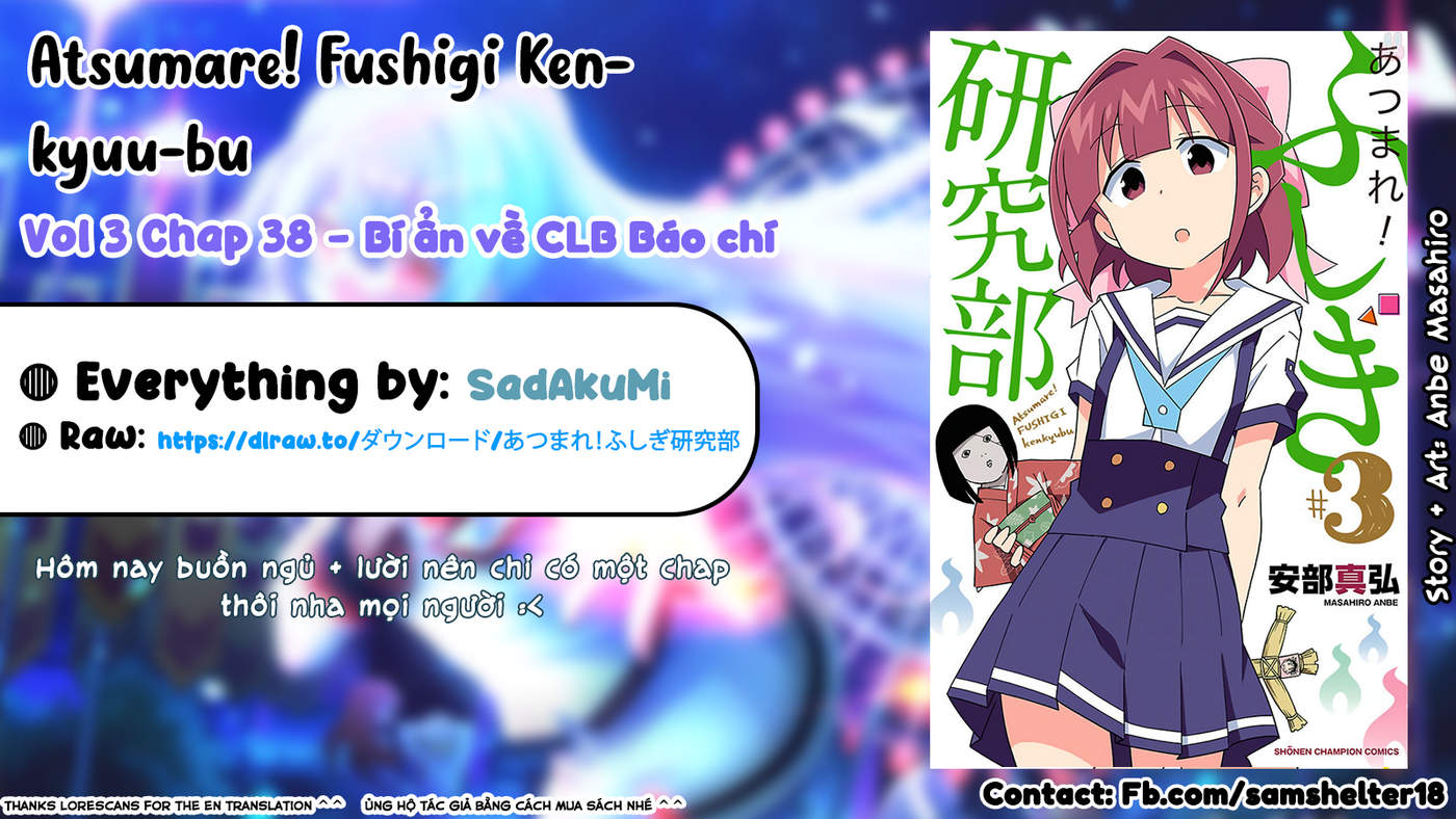 Atsumare! Fushigi Kenkyuu-bu Chapter 38 - Trang 2