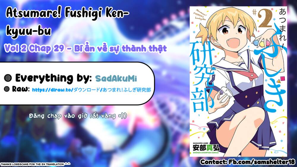 atsumare! fushigi kenkyuubu chapter 29: - bí Ẩn về sụ thành thật - Trang 2