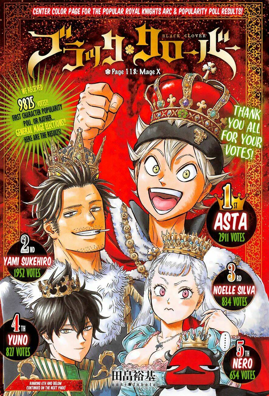 black clover - pháp sư không phép thuật chapter 118 - Trang 2