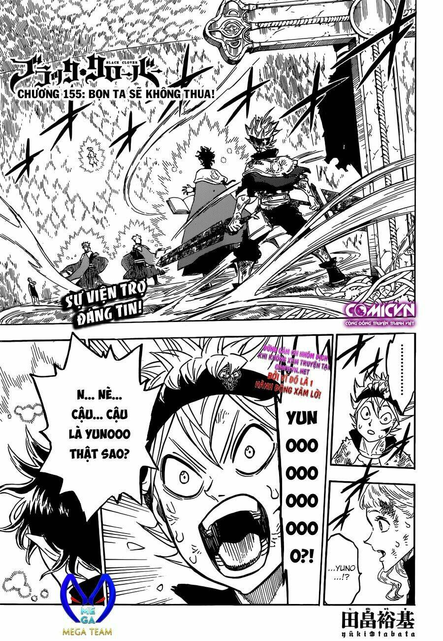 black clover - pháp sư không phép thuật chapter 155 - Trang 2