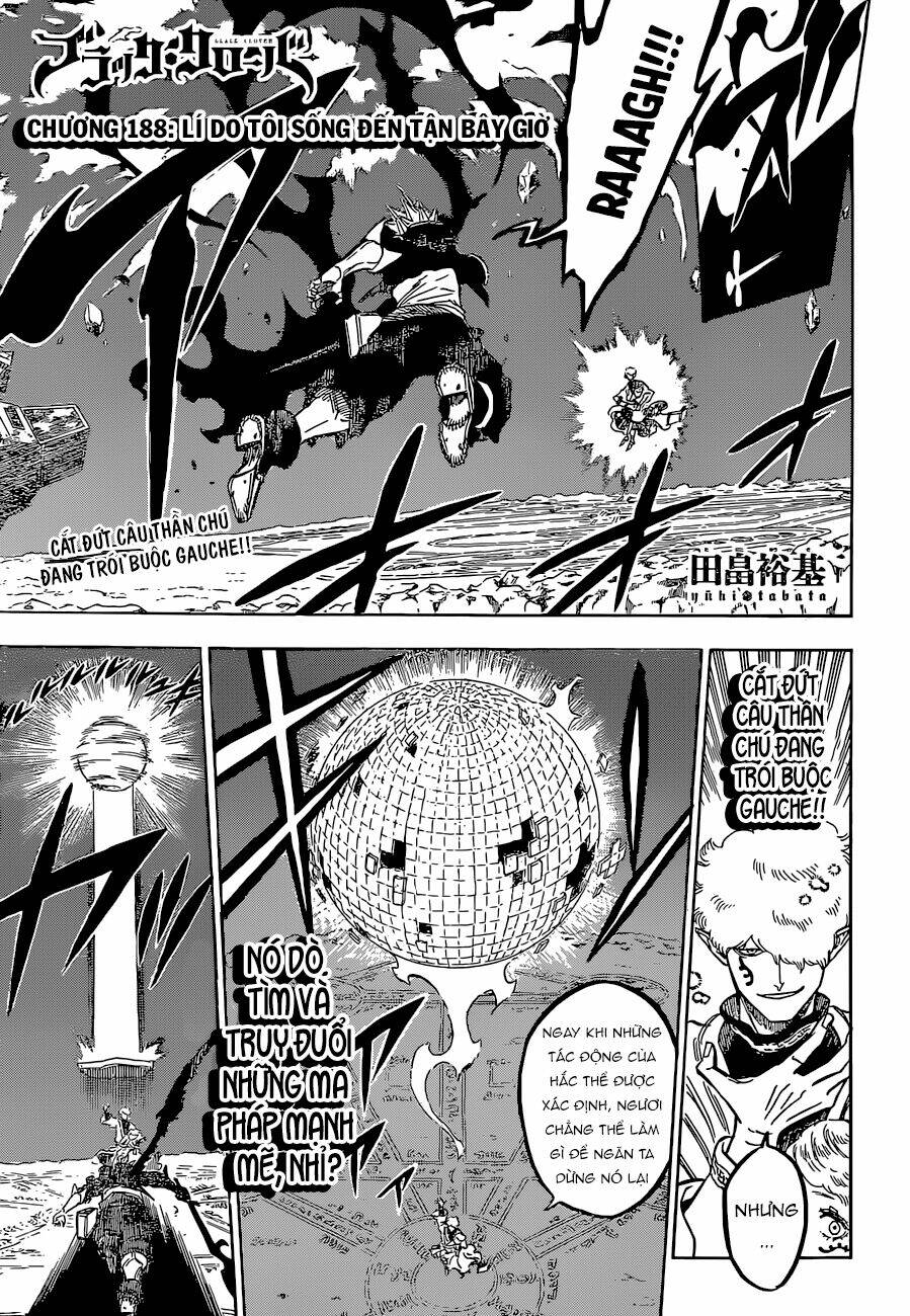 black clover - pháp sư không phép thuật chapter 188 - Trang 2