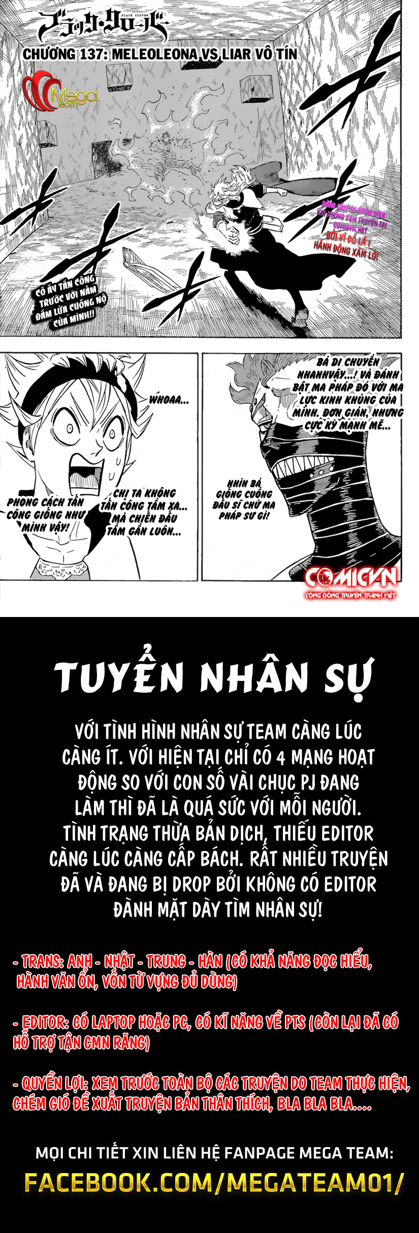 black clover - thế giới phép thuật chương 137 - Next chương 138