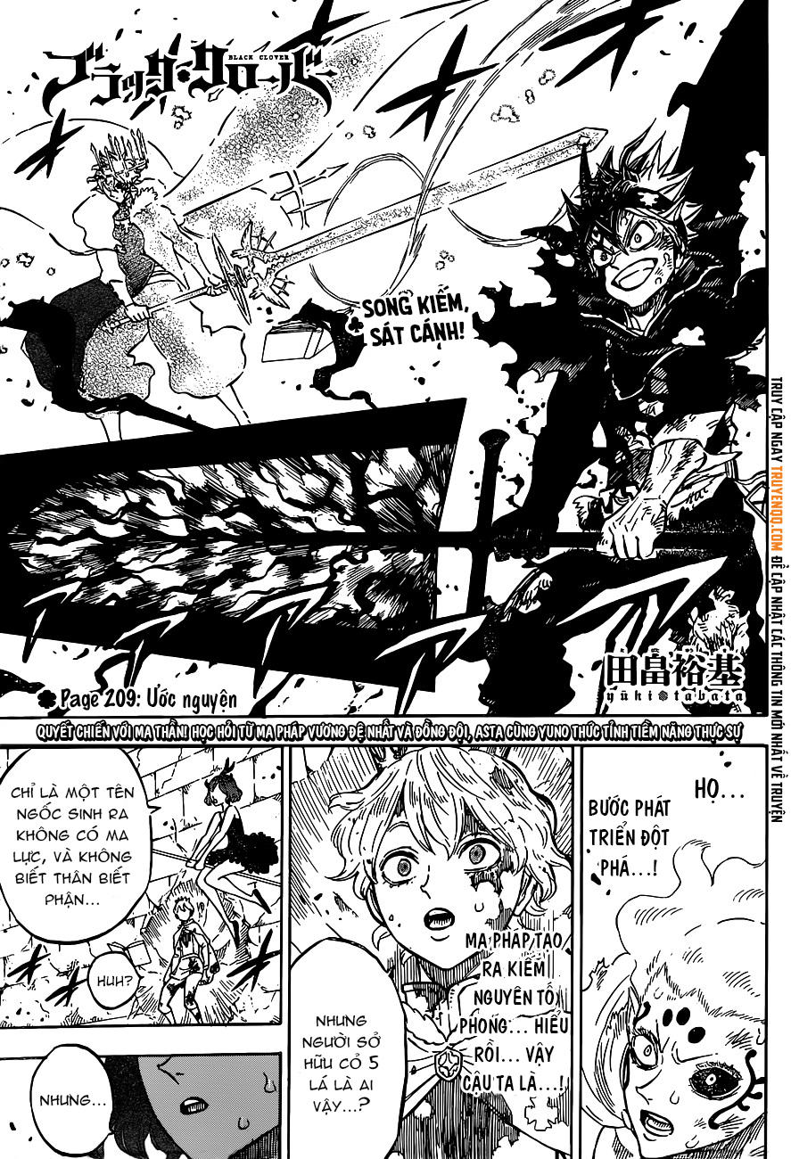 black clover - thế giới phép thuật chương 209 - Next chương 210