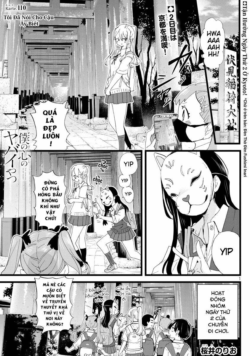 boku no kokoro yabai yatsu chapter 110: tôi muốn nói cho cậu ấy biết - Trang 2