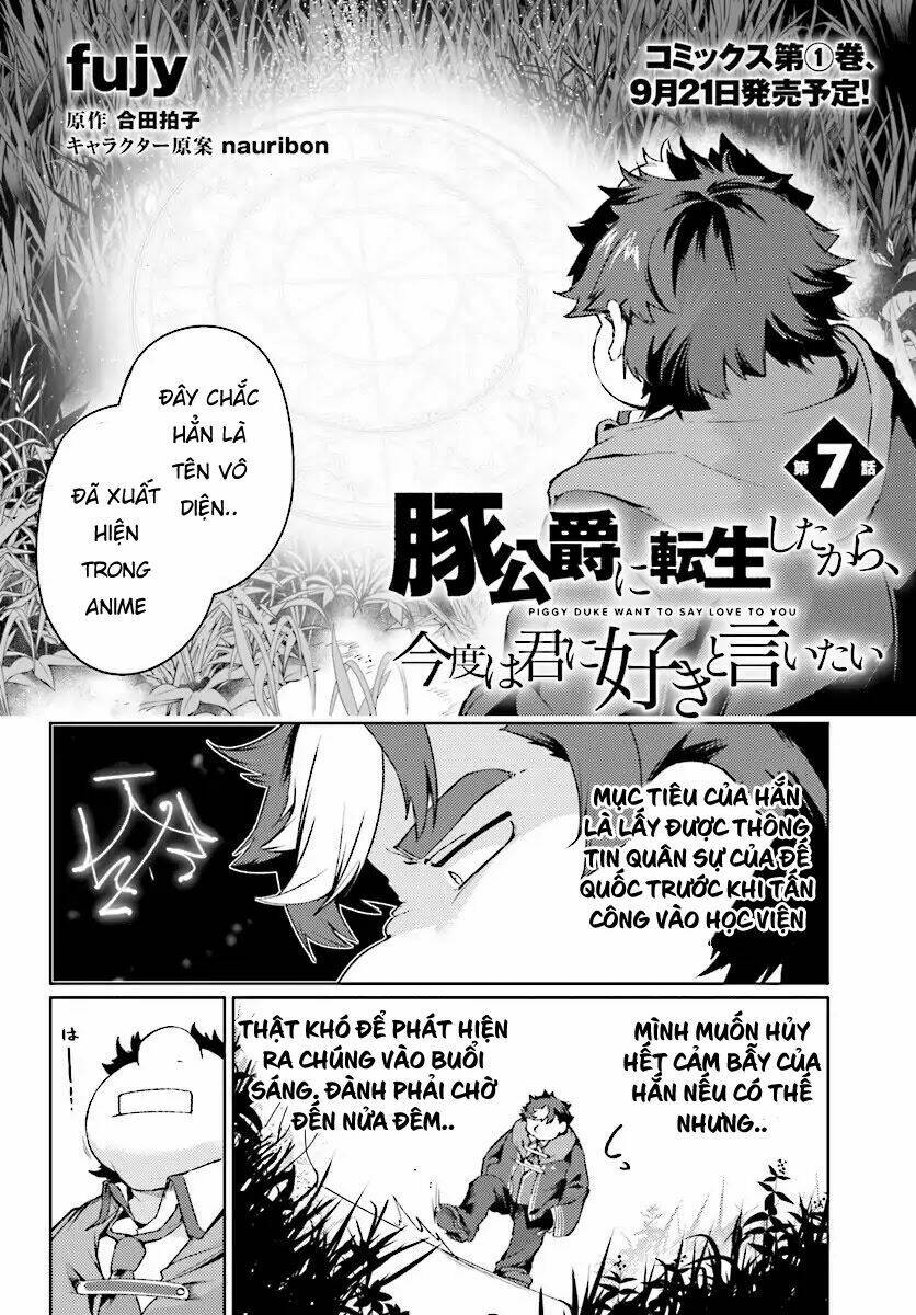 buta koushaku ni tensei shitakara, kondo wa kimi ni suki to iitai chapter 7 - Trang 2