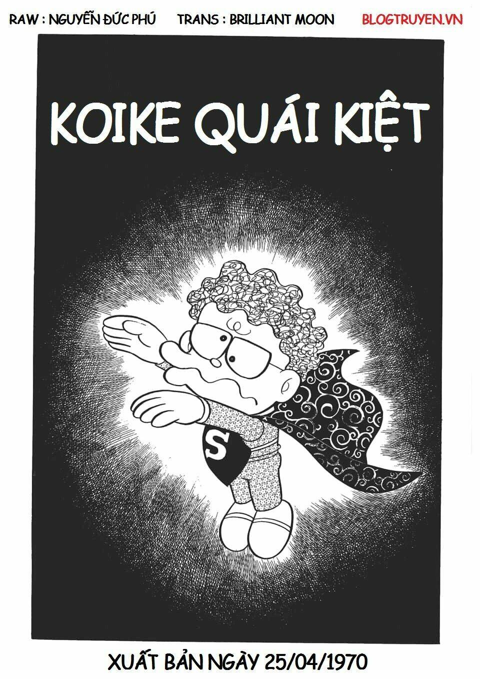 các one-shot của fujiko fujio chapter 11: koike quái kiệt - Next chapter 12: giấc mộng chuồn chuồn kim