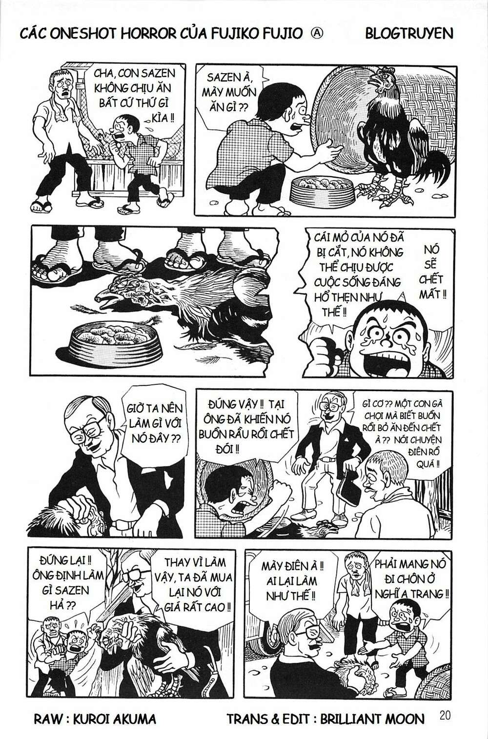 các oneshot horror của fujiko fujio ⓐ chapter 21: bukimina 5 tuần - quyền trượng cựa gà - Trang 2