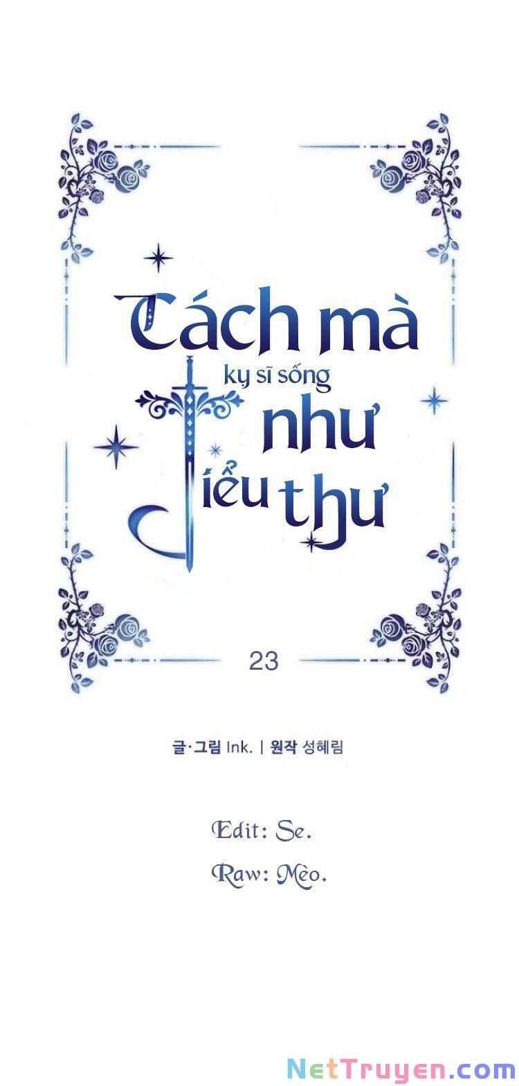 cách mà kỵ sĩ sống như tiểu thư Chapter 23 - Next Chapter 24