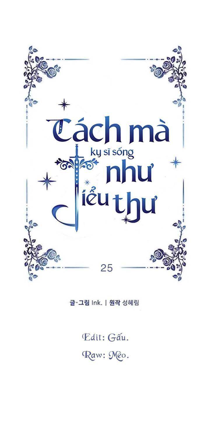 cách mà kỵ sĩ sống như tiểu thư Chapter 25 - Next Chapter 26