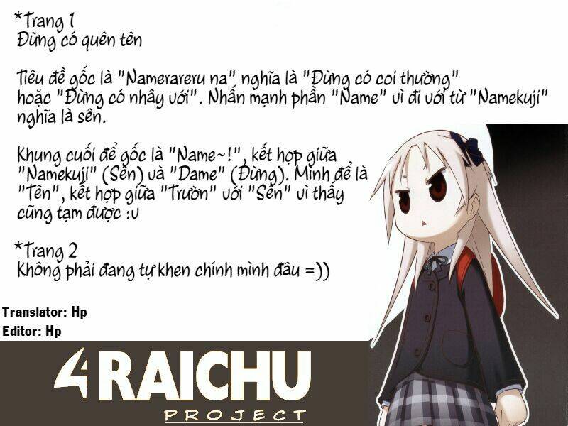 Chiro Chan Chapter 1.1 - Trang 2