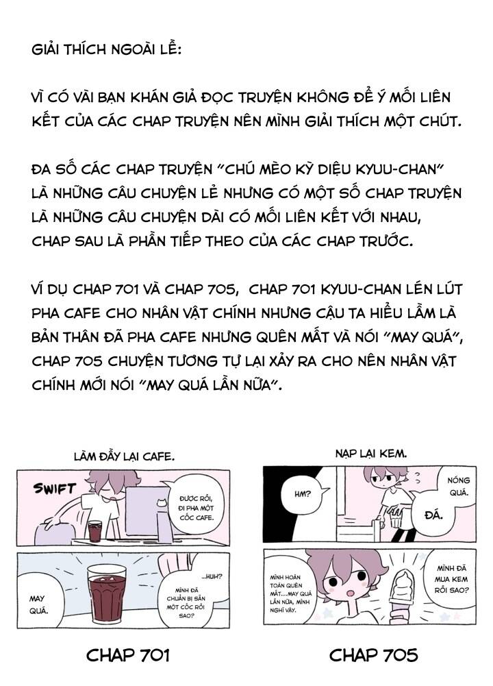 chú mèo kỳ diệu kyuu-chan chapter 706 - Trang 2