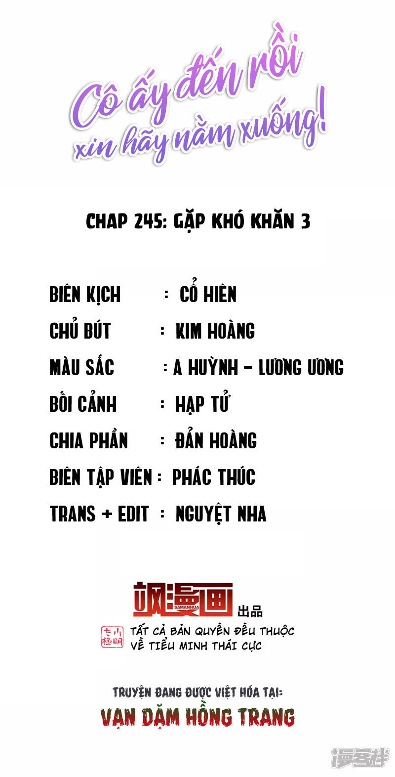 cô ấy đến rồi, xin nằm xuống! chapter 245 - Trang 2