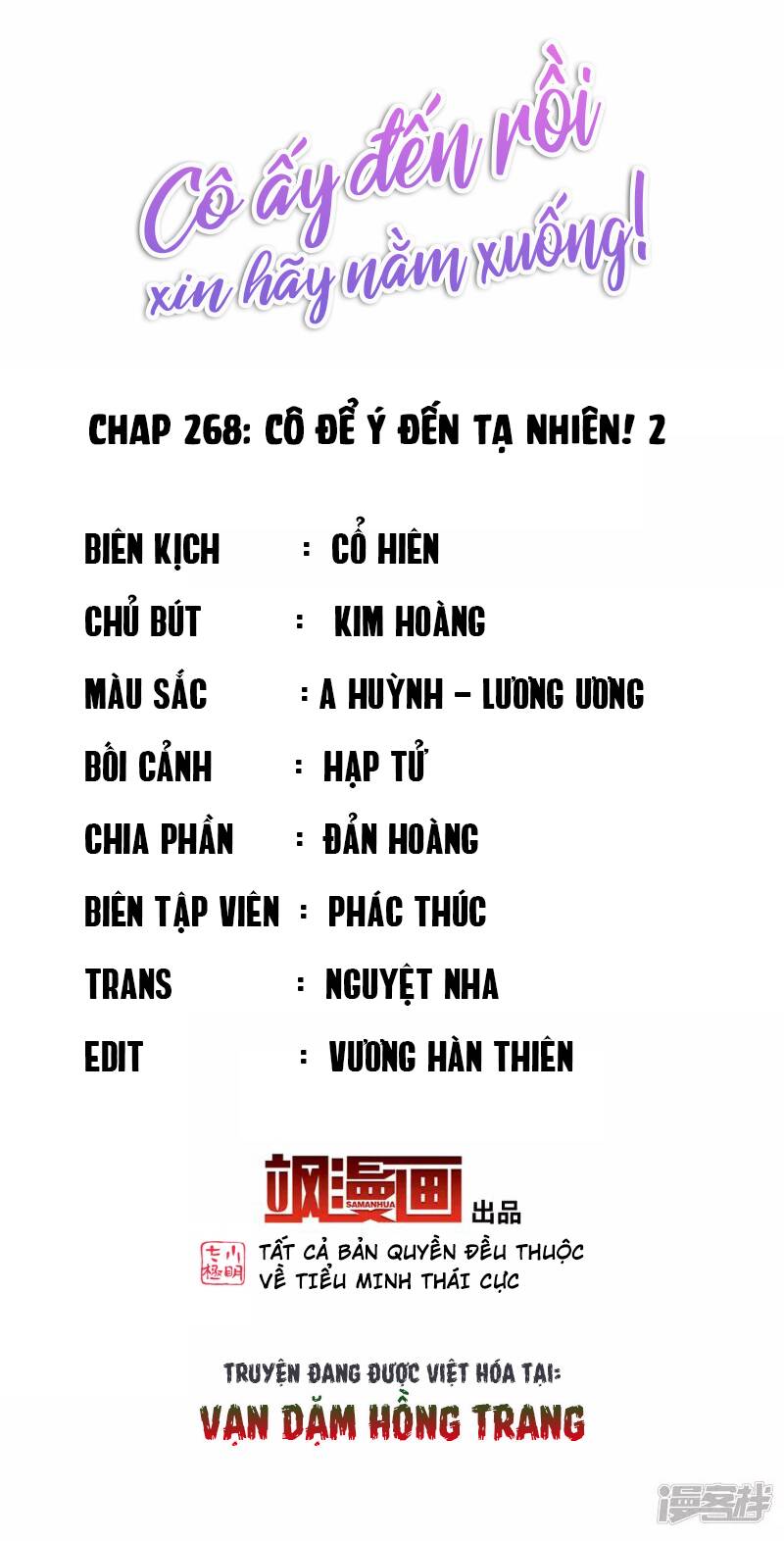 cô ấy đến rồi, xin nằm xuống! chapter 268 - Trang 2