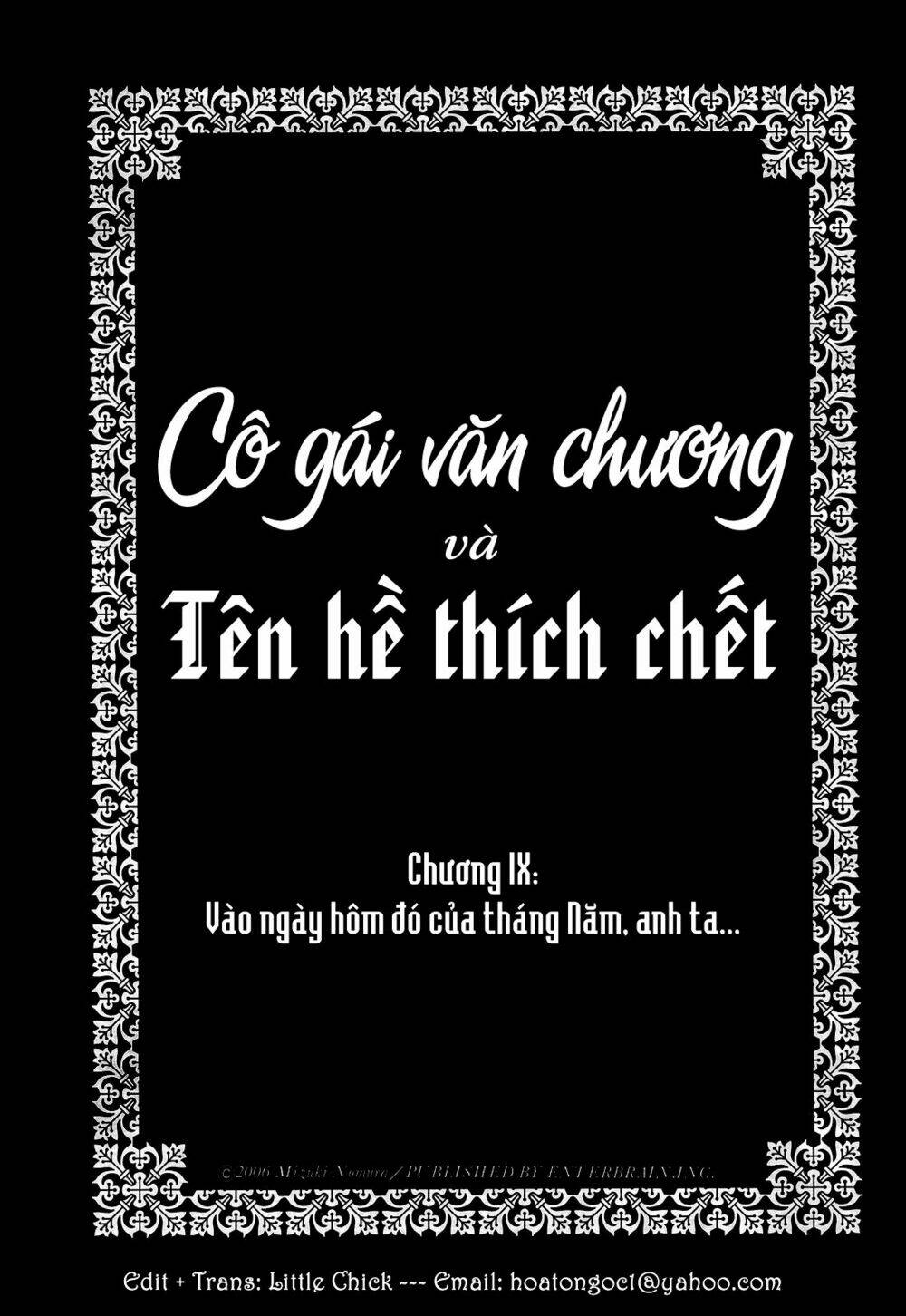 Cô Gái Văn Chương Và Tên Hề Thích Chết Chapter 9 - Next Chapter 10