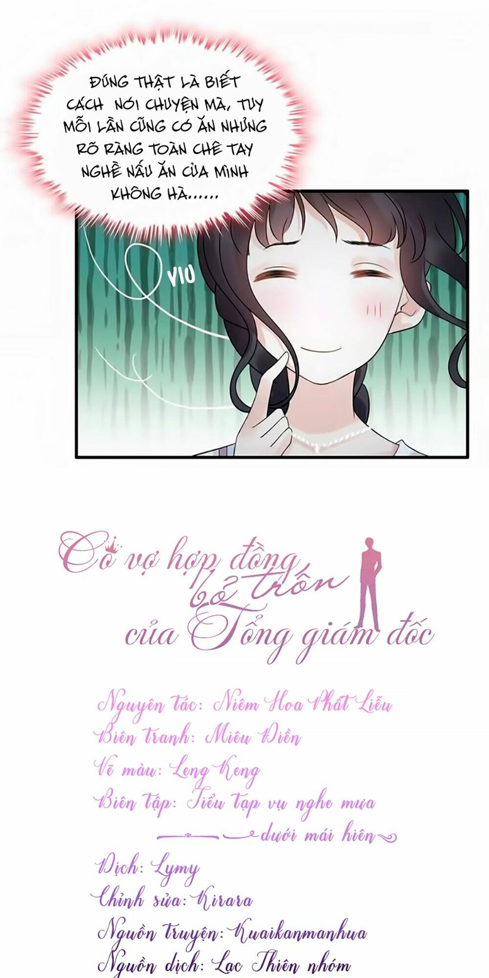 cô vợ hợp đồng bỏ trốn của tổng giám đốc chapter 39 - Trang 2