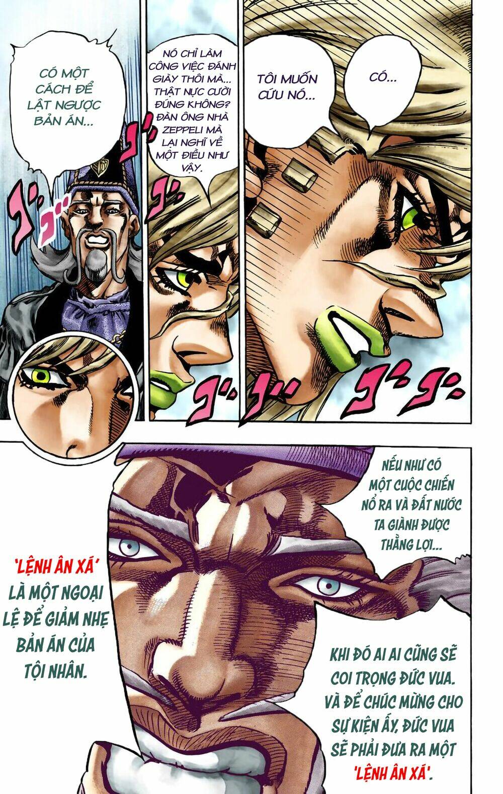 cuộc phiêu lưu bí ẩn phần 7: steel ball run chapter 21: nhiệm vụ của gyro zeppeli (phần 2) - Next chapter 22: - kẻ khủng bố từ vương quốc xa xôi (phần 1)