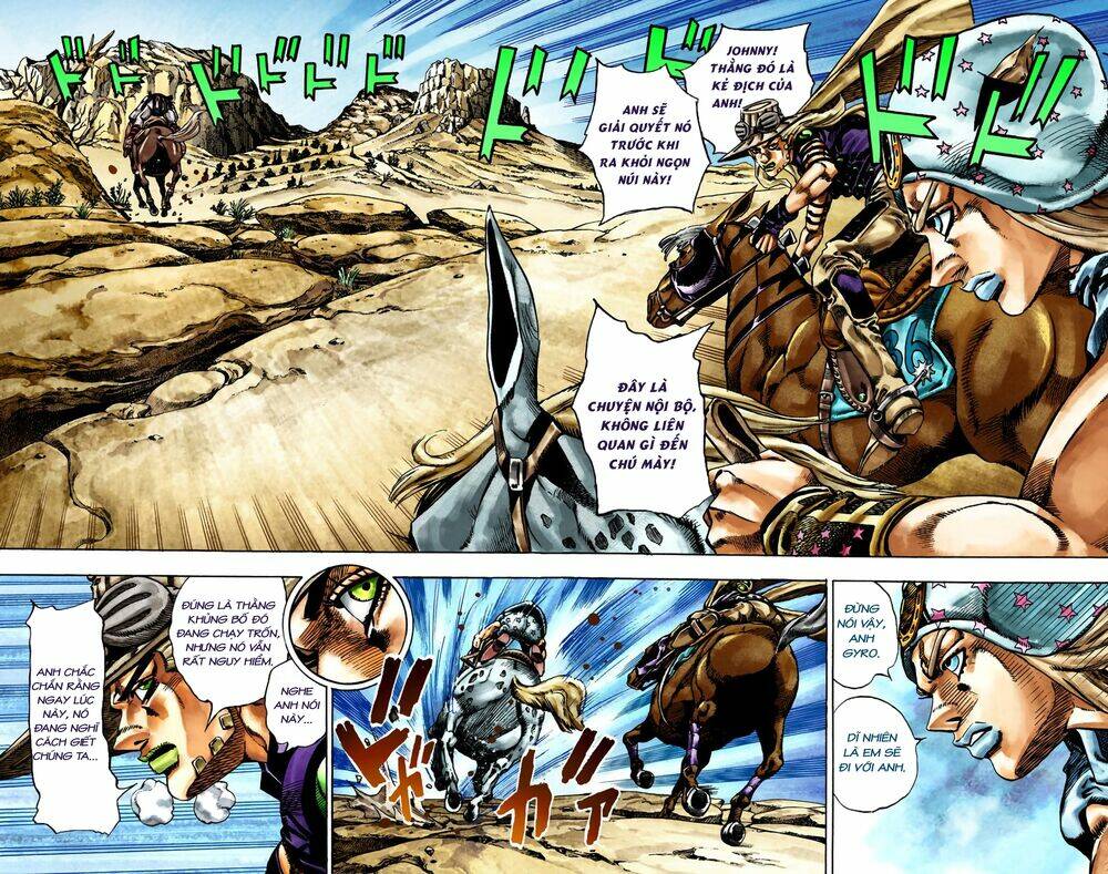 cuộc phiêu lưu bí ẩn phần 7: steel ball run chapter 23: - kẻ khủng bố từ vương quốc xa xôi (phần 2) - Next chapter 24: - interlude