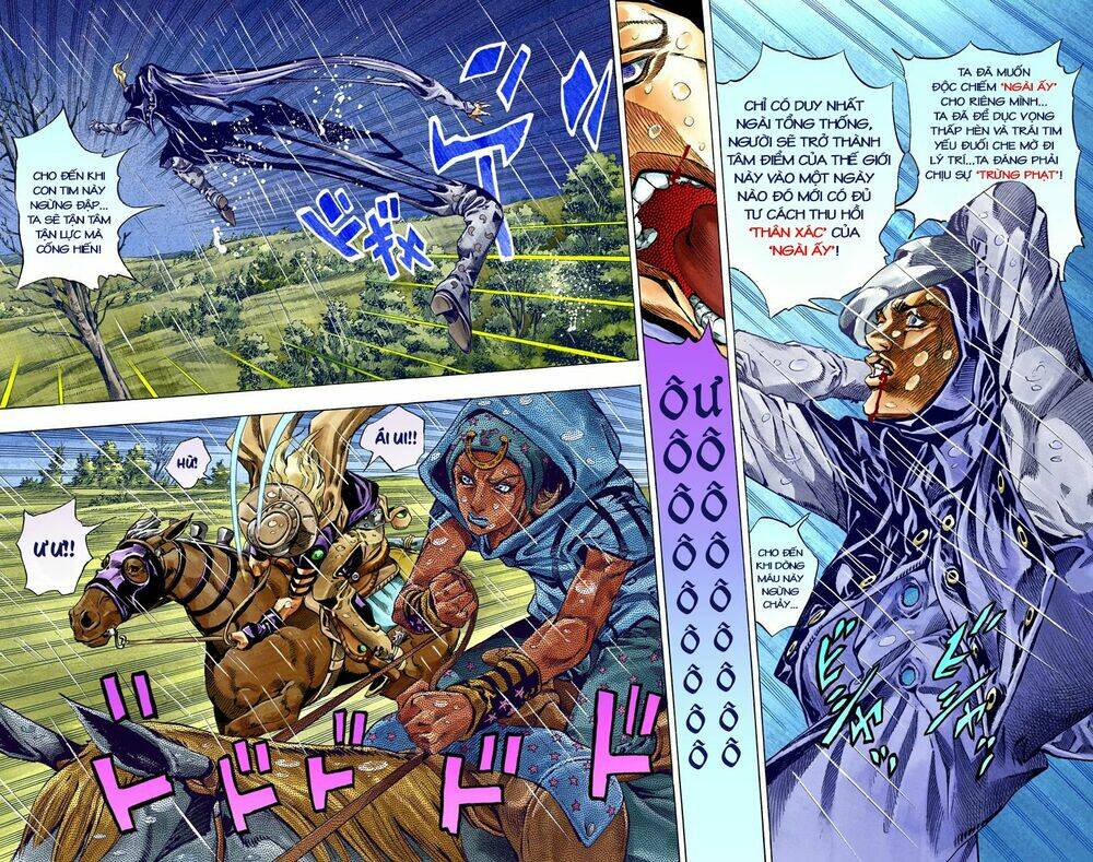 cuộc phiêu lưu bí ẩn phần 7: steel ball run chapter 38: catch the rainbow phần 1 - Next Chapter 39