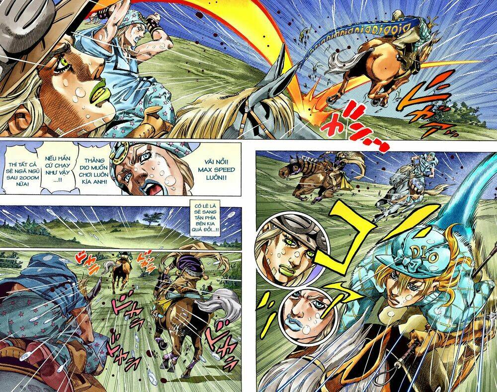 cuộc phiêu lưu bí ẩn phần 7: steel ball run chapter 38: catch the rainbow phần 1 - Next Chapter 39