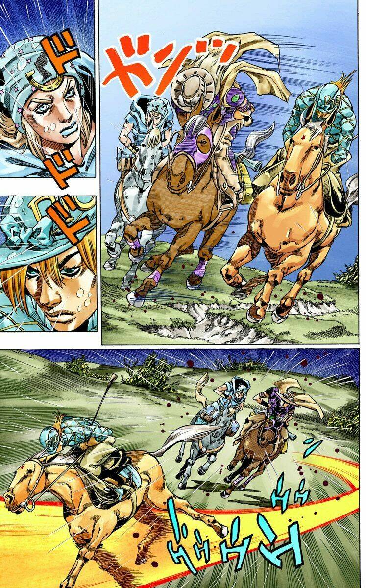 cuộc phiêu lưu bí ẩn phần 7: steel ball run chapter 38: catch the rainbow phần 1 - Next Chapter 39