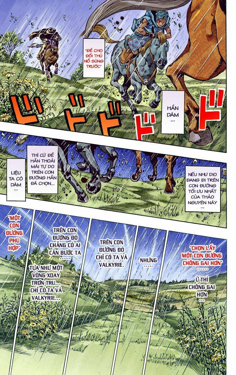 cuộc phiêu lưu bí ẩn phần 7: steel ball run chapter 38: catch the rainbow phần 1 - Next Chapter 39