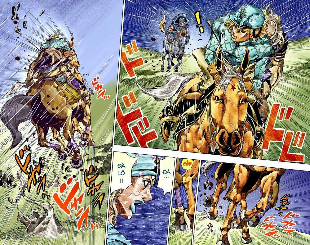 cuộc phiêu lưu bí ẩn phần 7: steel ball run chapter 38: catch the rainbow phần 1 - Next Chapter 39