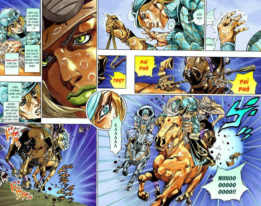 cuộc phiêu lưu bí ẩn phần 7: steel ball run chapter 38: catch the rainbow phần 1 - Next Chapter 39