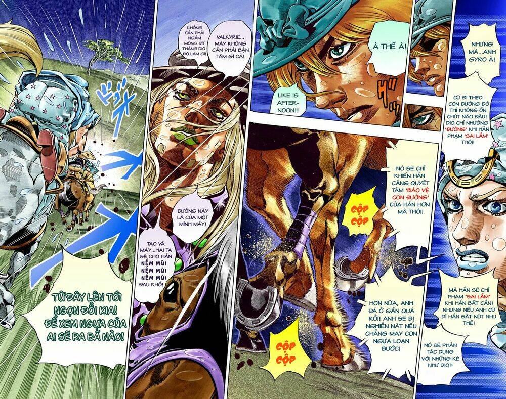 cuộc phiêu lưu bí ẩn phần 7: steel ball run chapter 38: catch the rainbow phần 1 - Next Chapter 39