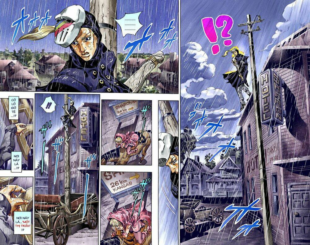 cuộc phiêu lưu bí ẩn phần 7: steel ball run chapter 38: catch the rainbow phần 1 - Next Chapter 39