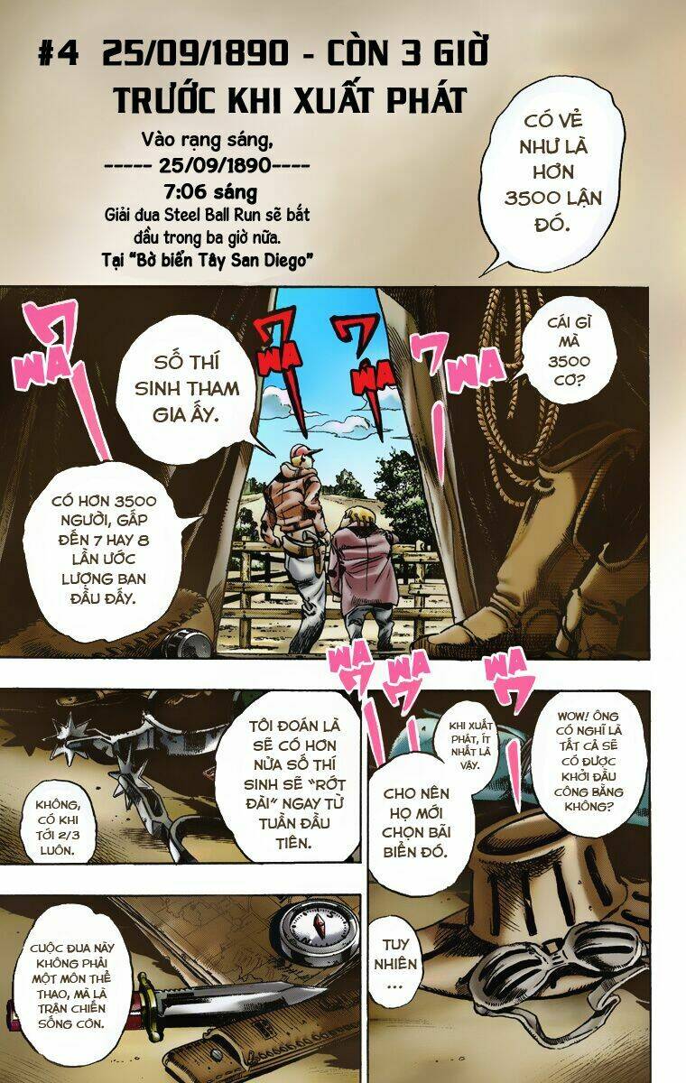 cuộc phiêu lưu bí ẩn phần 7: steel ball run chapter 4 - Next chapter 5