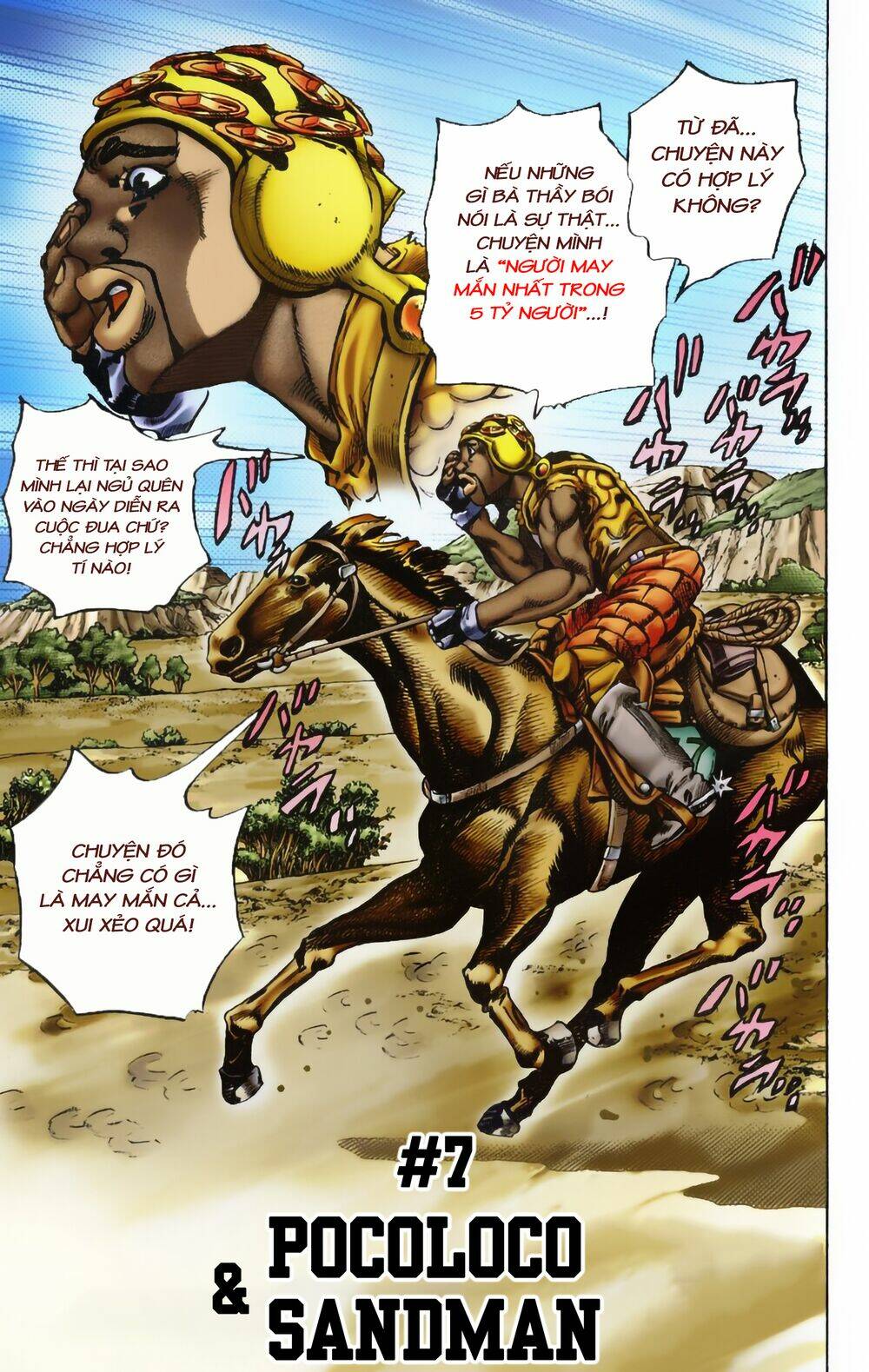 cuộc phiêu lưu bí ẩn phần 7: steel ball run chapter 7: pocoloco&sandman - Next chapter 8: - băng rừng