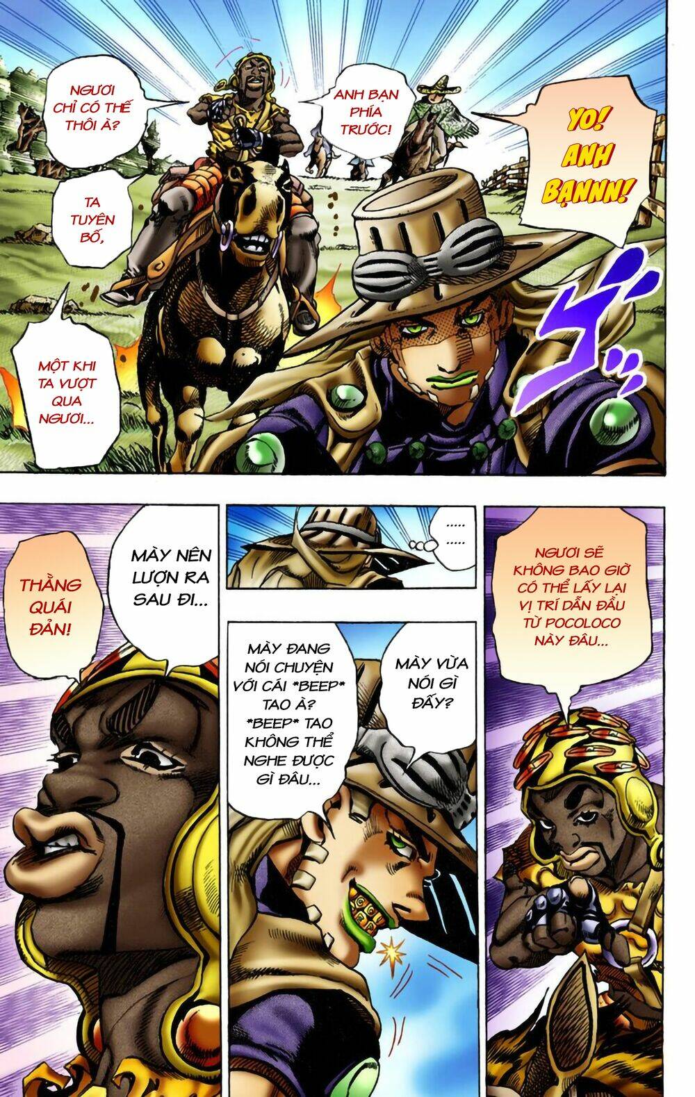 cuộc phiêu lưu bí ẩn phần 7: steel ball run chapter 9: - xuống dốc - Next chapter 10: - 200 mét cuối cùng