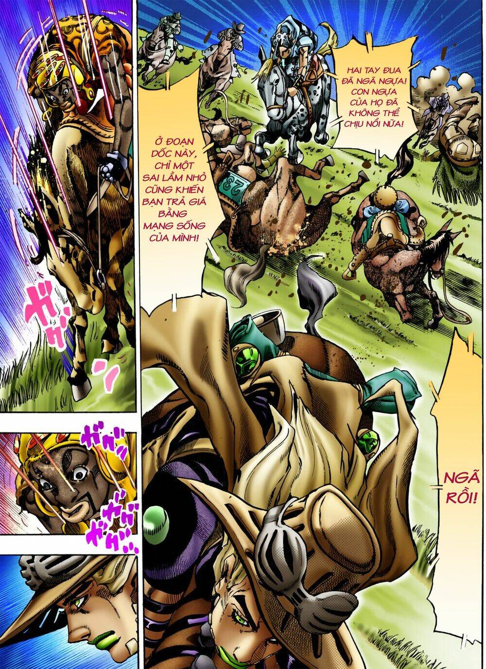 cuộc phiêu lưu bí ẩn phần 7: steel ball run chapter 9: - xuống dốc - Next chapter 10: - 200 mét cuối cùng