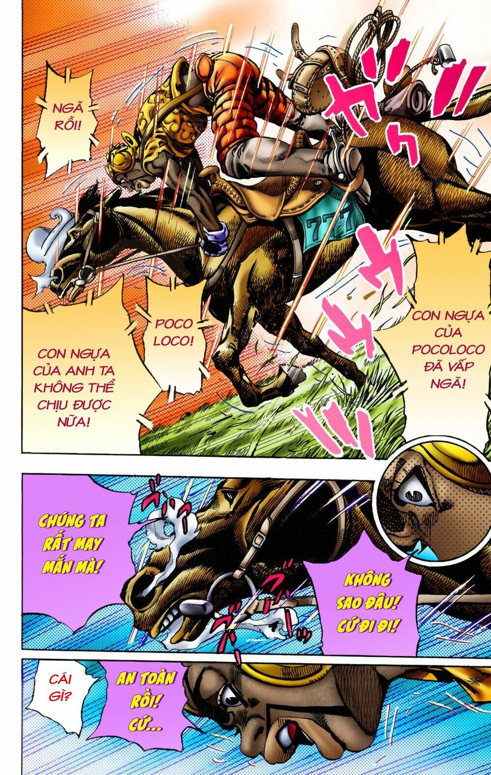 cuộc phiêu lưu bí ẩn phần 7: steel ball run chapter 9: - xuống dốc - Next chapter 10: - 200 mét cuối cùng