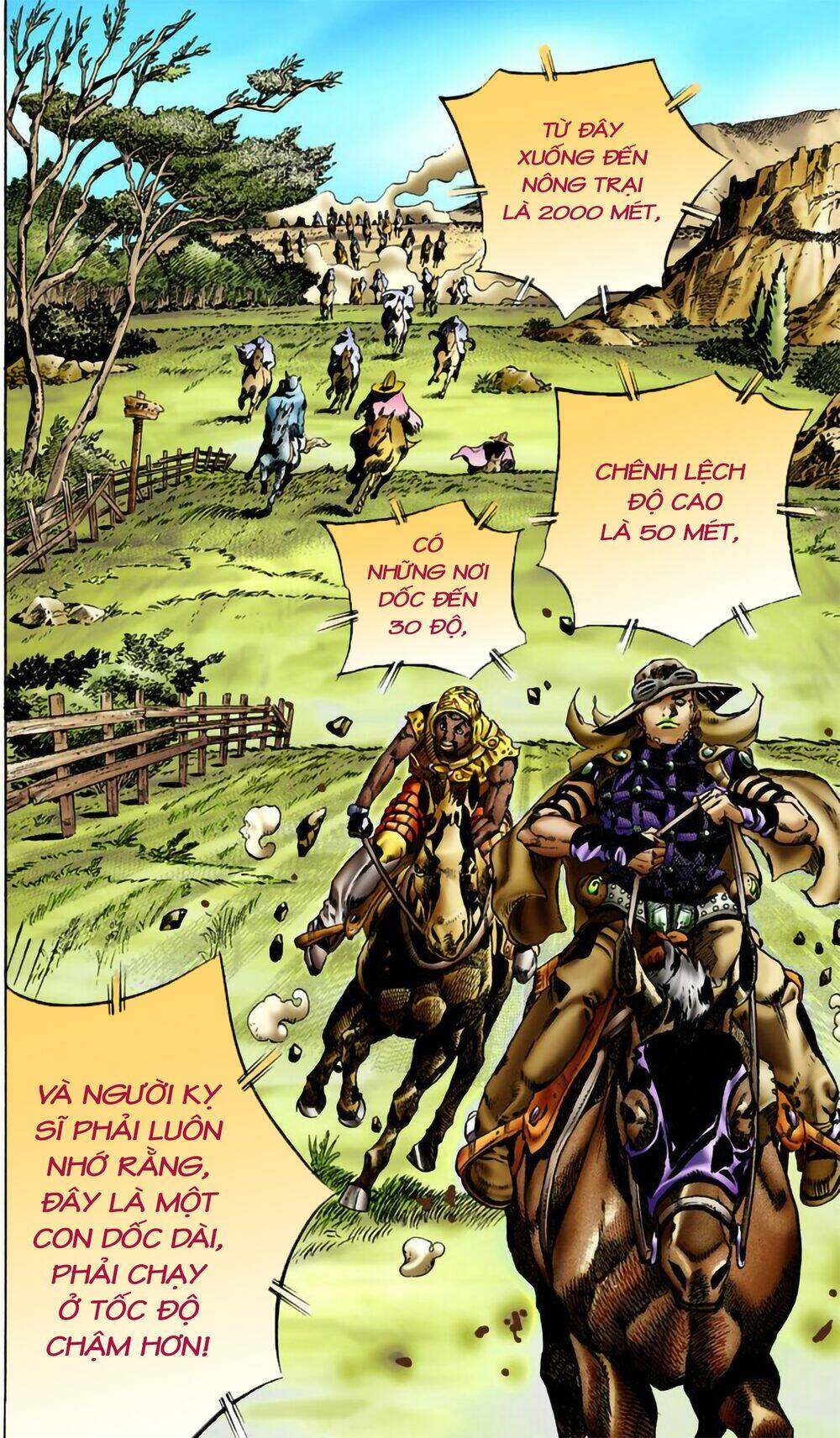 cuộc phiêu lưu bí ẩn phần 7: steel ball run chapter 9: - xuống dốc - Next chapter 10: - 200 mét cuối cùng