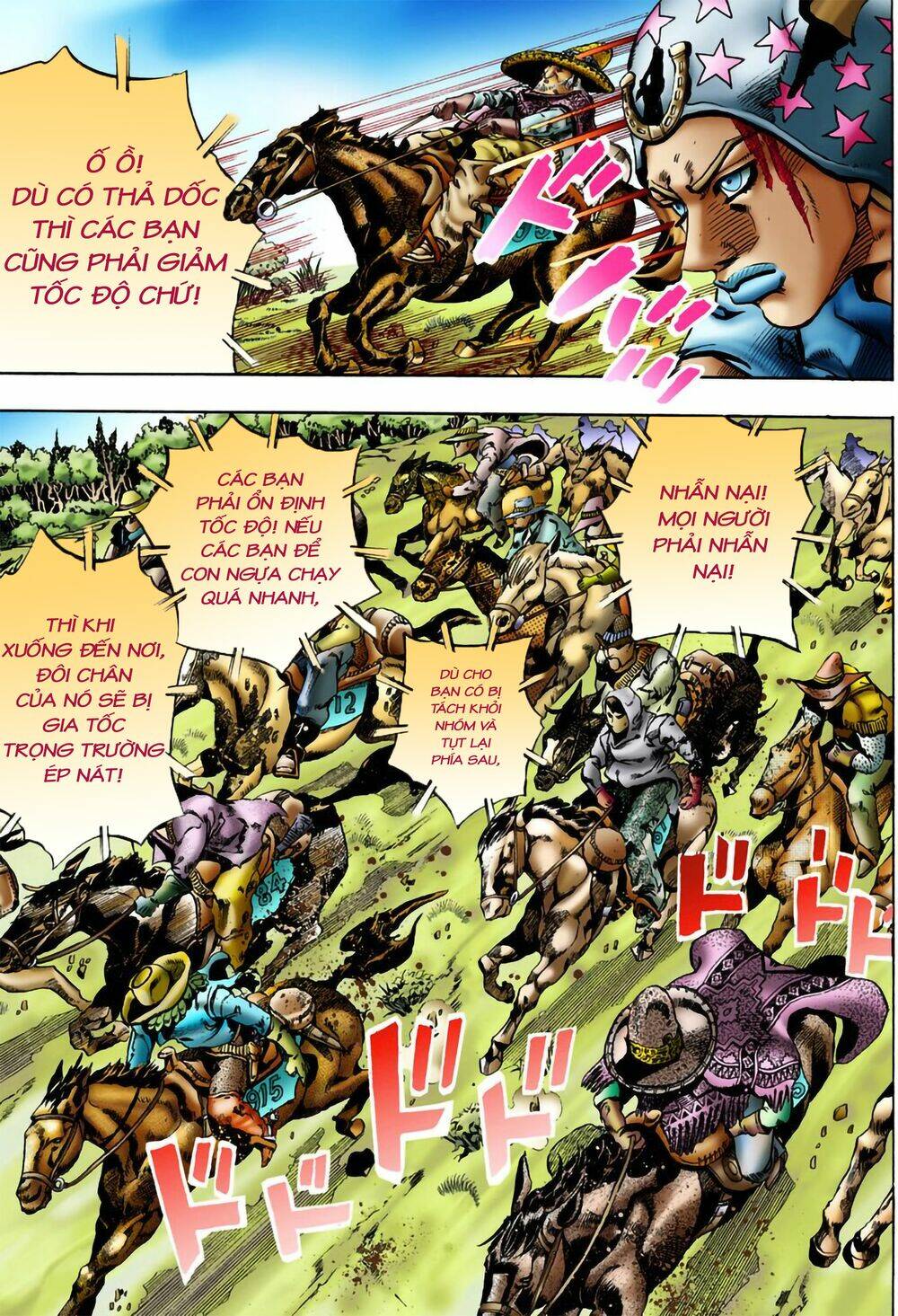 cuộc phiêu lưu bí ẩn phần 7: steel ball run chapter 9: - xuống dốc - Next chapter 10: - 200 mét cuối cùng