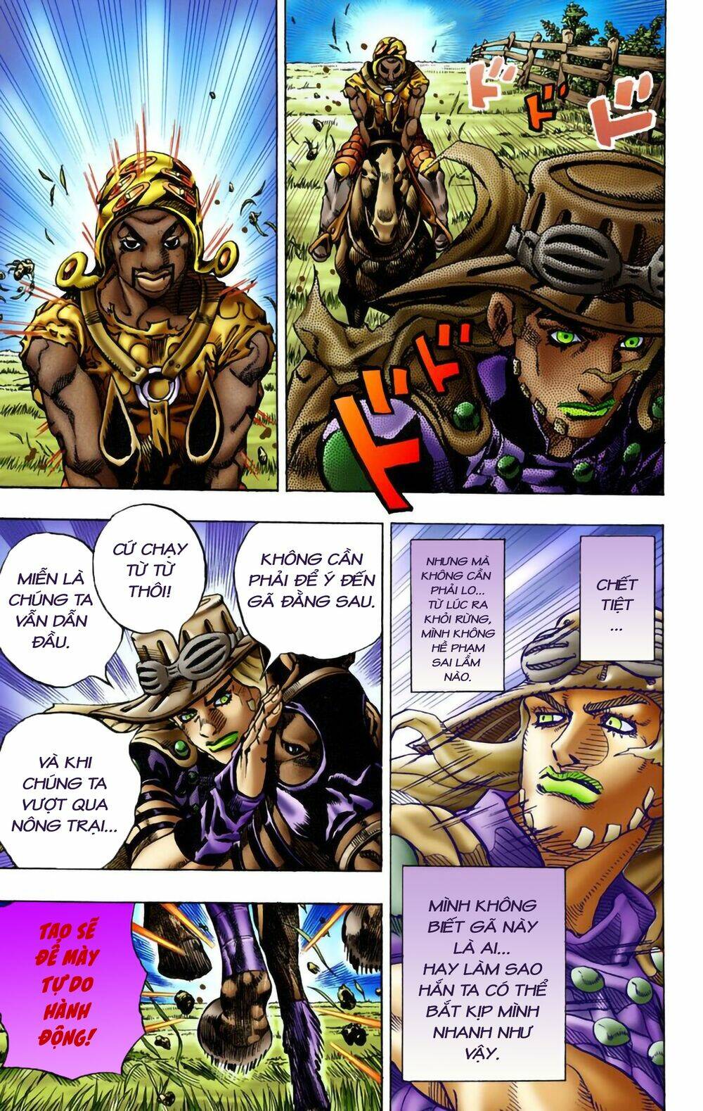 cuộc phiêu lưu bí ẩn phần 7: steel ball run chapter 9: - xuống dốc - Next chapter 10: - 200 mét cuối cùng