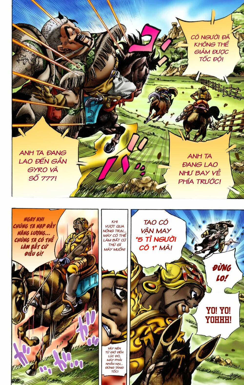 cuộc phiêu lưu bí ẩn phần 7: steel ball run chapter 9: - xuống dốc - Next chapter 10: - 200 mét cuối cùng