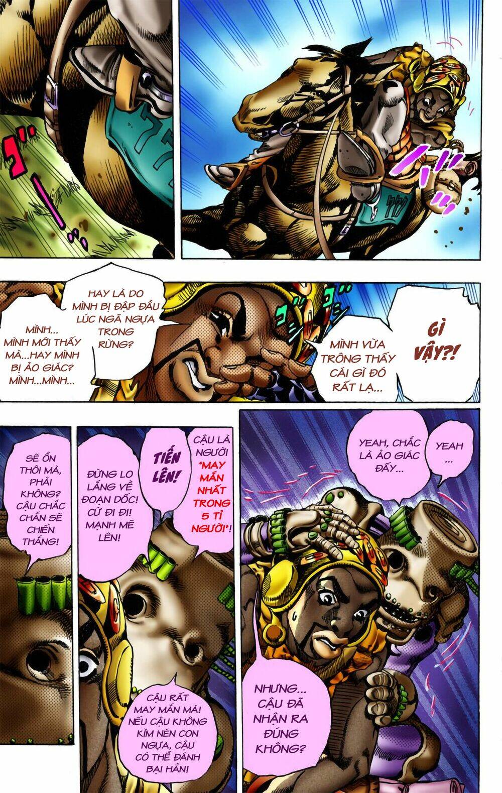 cuộc phiêu lưu bí ẩn phần 7: steel ball run chapter 9: - xuống dốc - Next chapter 10: - 200 mét cuối cùng