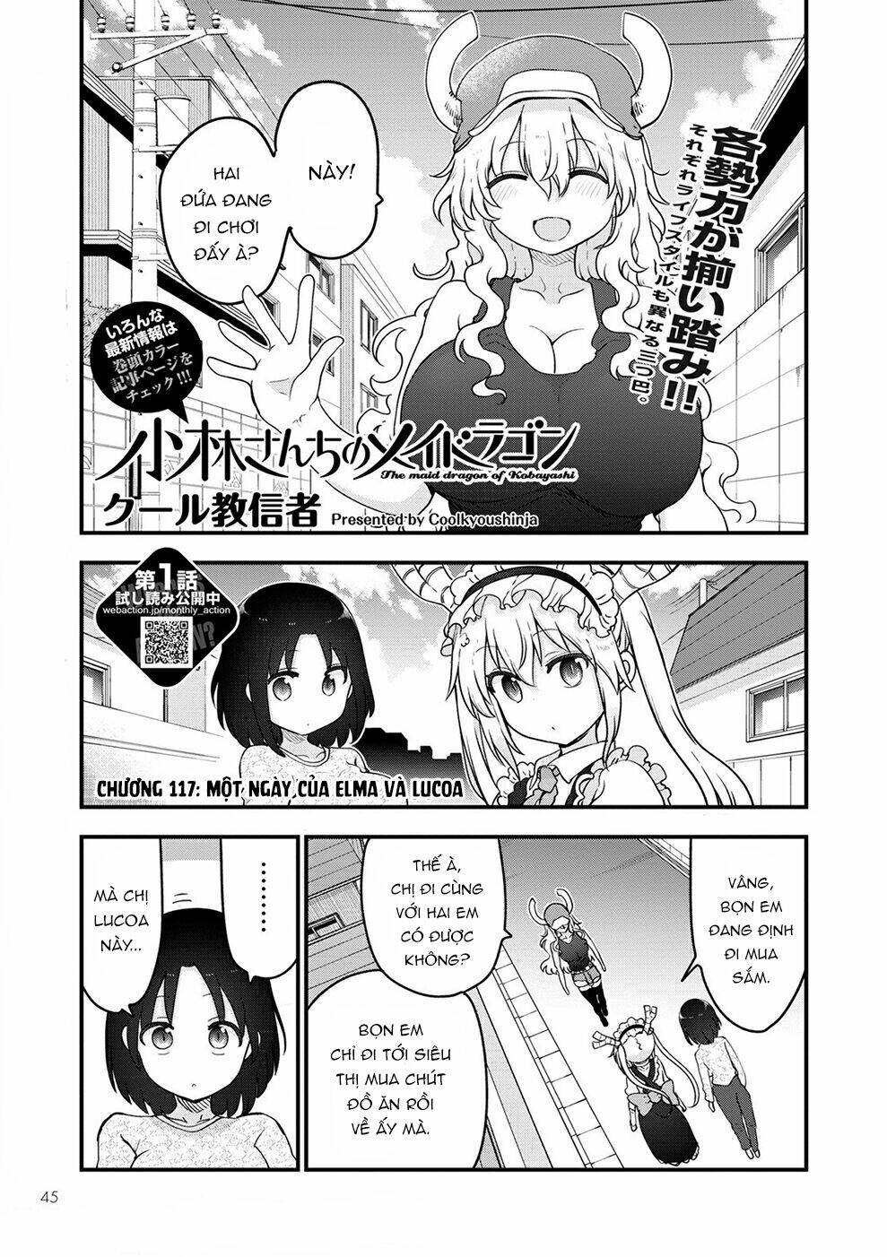 cuộc sống trả ơn của nàng rồng tohru! chapter 117: một ngày của elma và lucoa - Next chapter 118: \"saikawa và azad\"