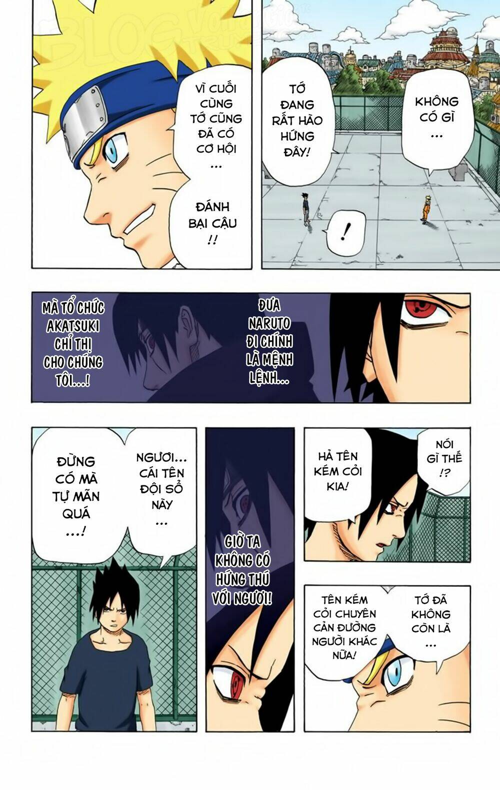 cửu vĩ hồ ly màu chapter 175: - naruto vs sasuke - Trang 2