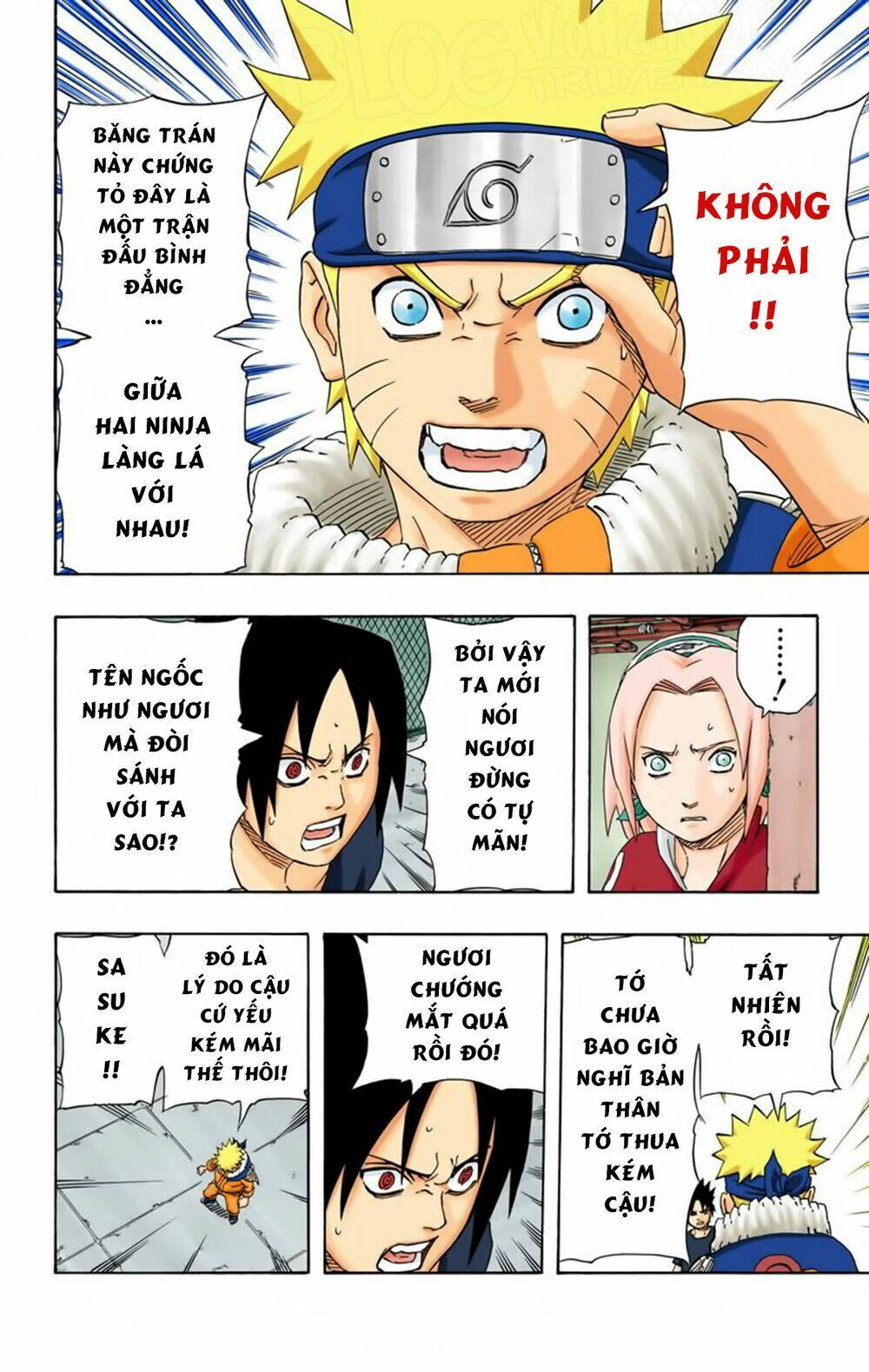 cửu vĩ hồ ly màu chapter 175: - naruto vs sasuke - Trang 2