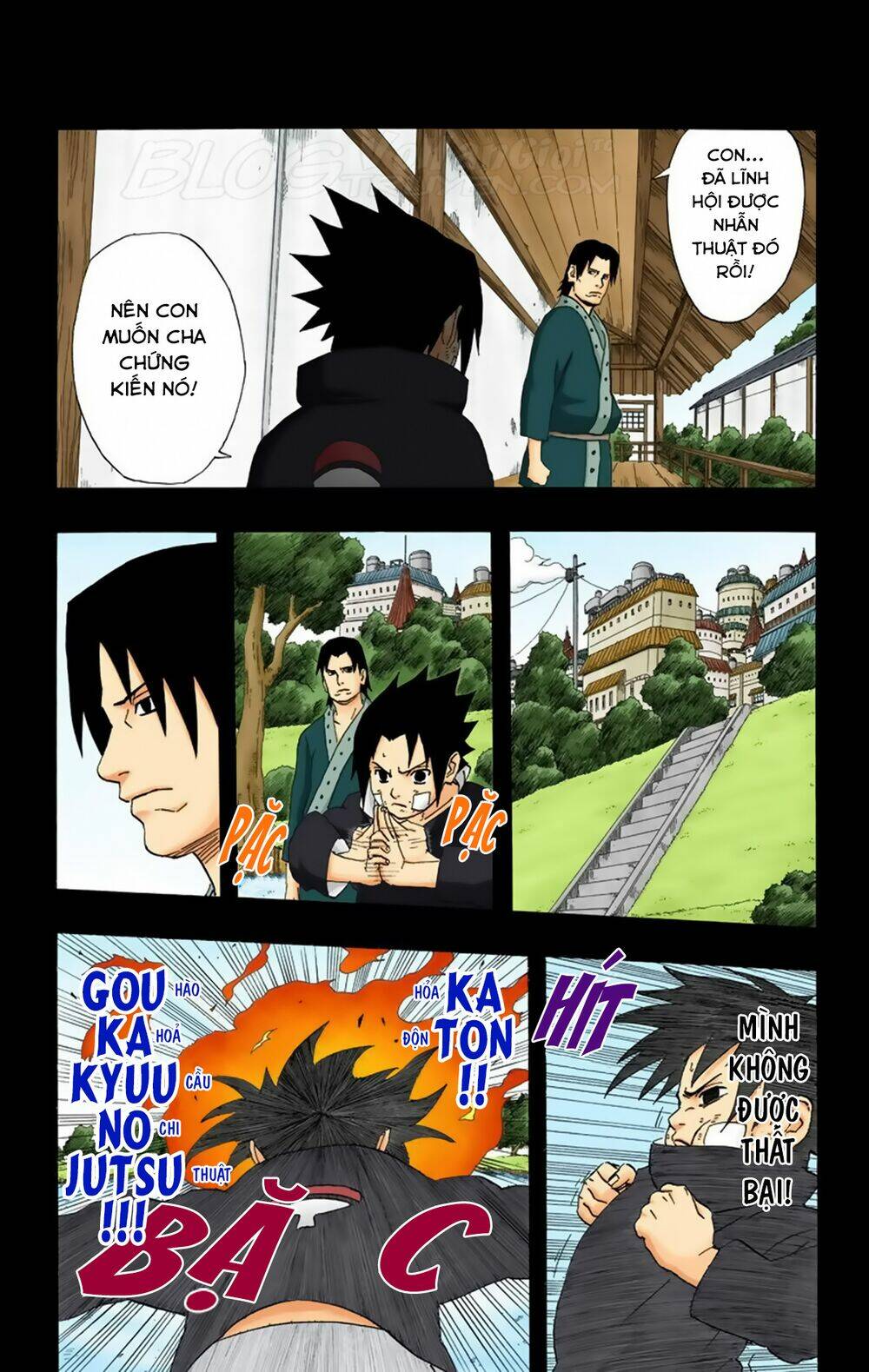 cửu vĩ hồ ly màu chapter 223: - sasuke và cha - Trang 2