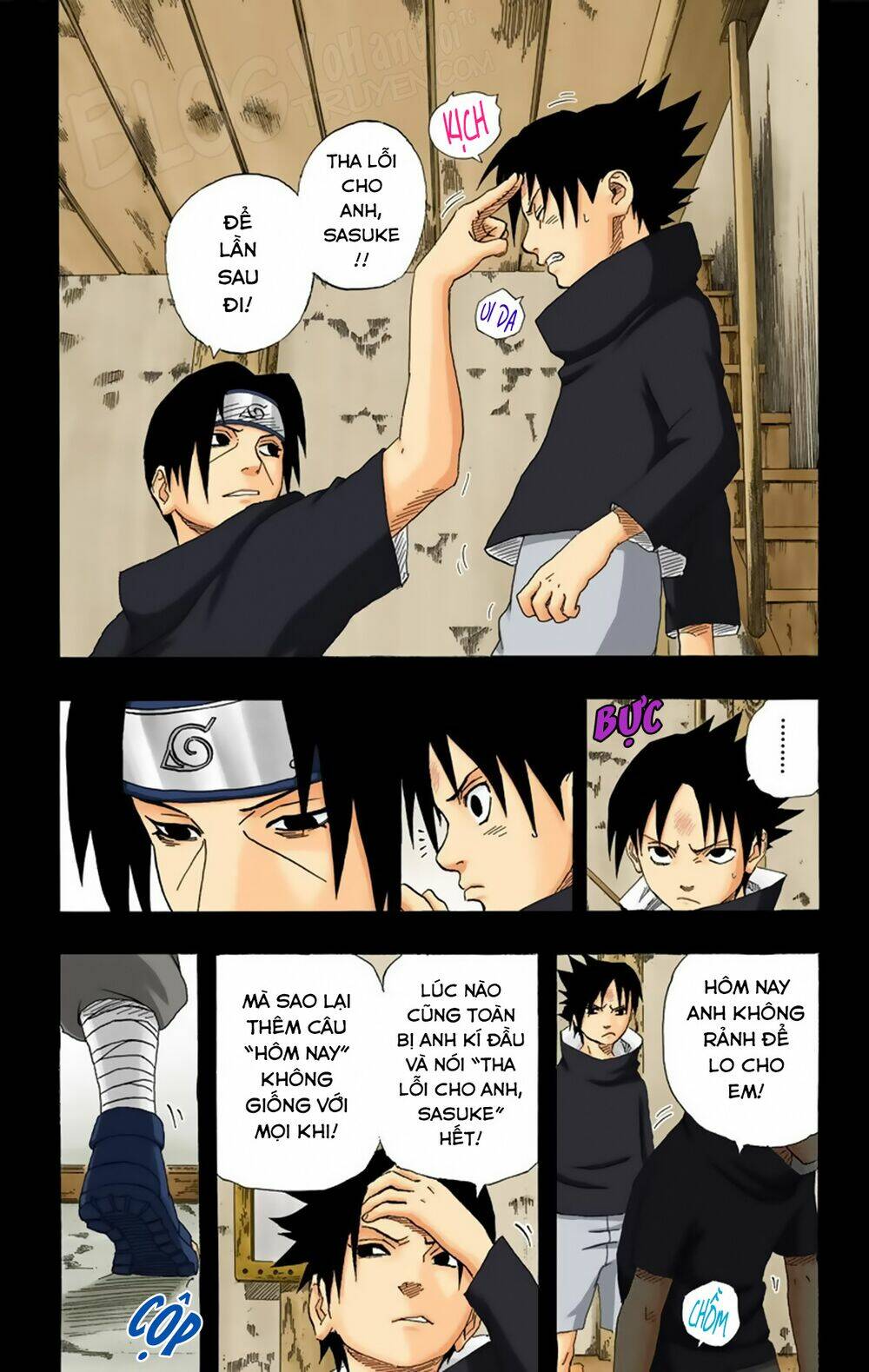 cửu vĩ hồ ly màu chapter 223: - sasuke và cha - Trang 2